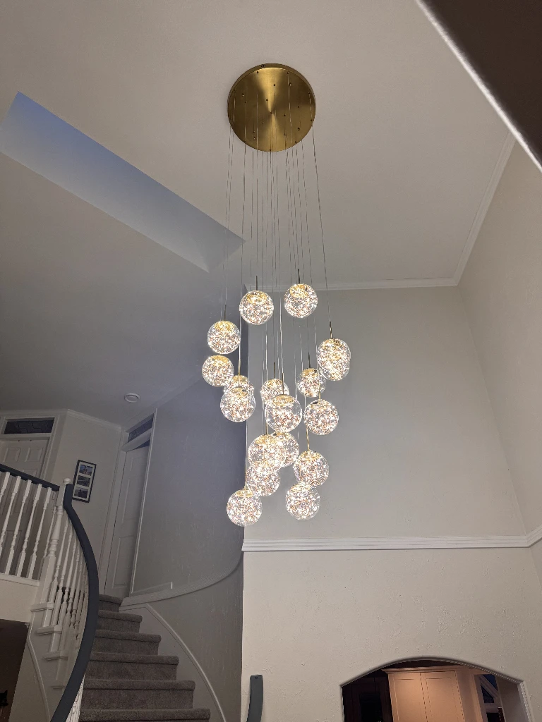 Chandelier installation
