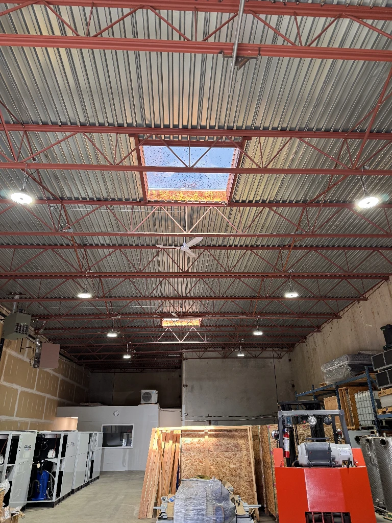 Commercial warehouse lighting upgrade