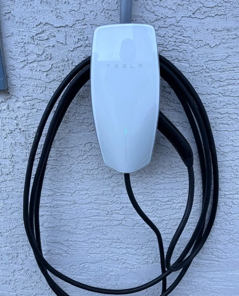 Tesla charger installation